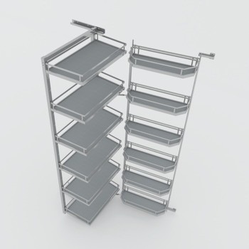 Giá gia vị inox 304 lọ gia vị tủ cao Kara swing 1 Giá gia vị inox 304 lọ gia vị tủ cao Kara swing