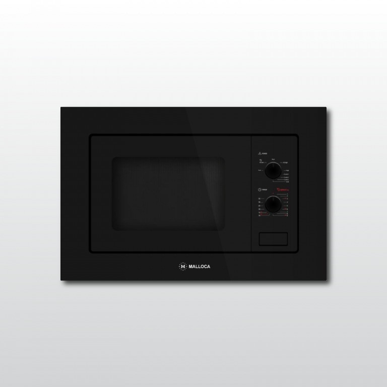 Lò vi sóng Malloca MW-820B âm tủ mặt kính đen 1 Lò vi sóng Malloca MW-820B âm tủ mặt kính đen