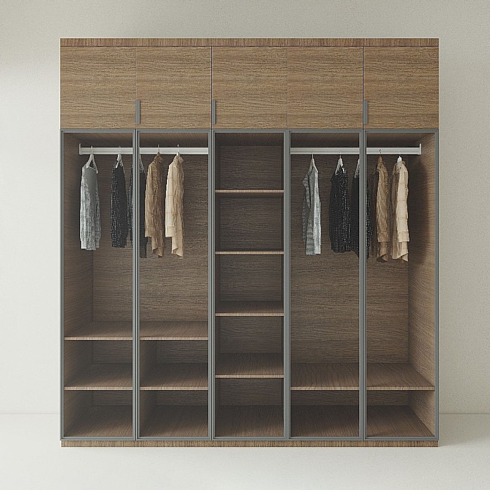 Tủ Quần Áo Gỗ MDF Cánh Kính TATD09 1 Tủ Quần Áo Gỗ MDF Cánh Kính TATD09