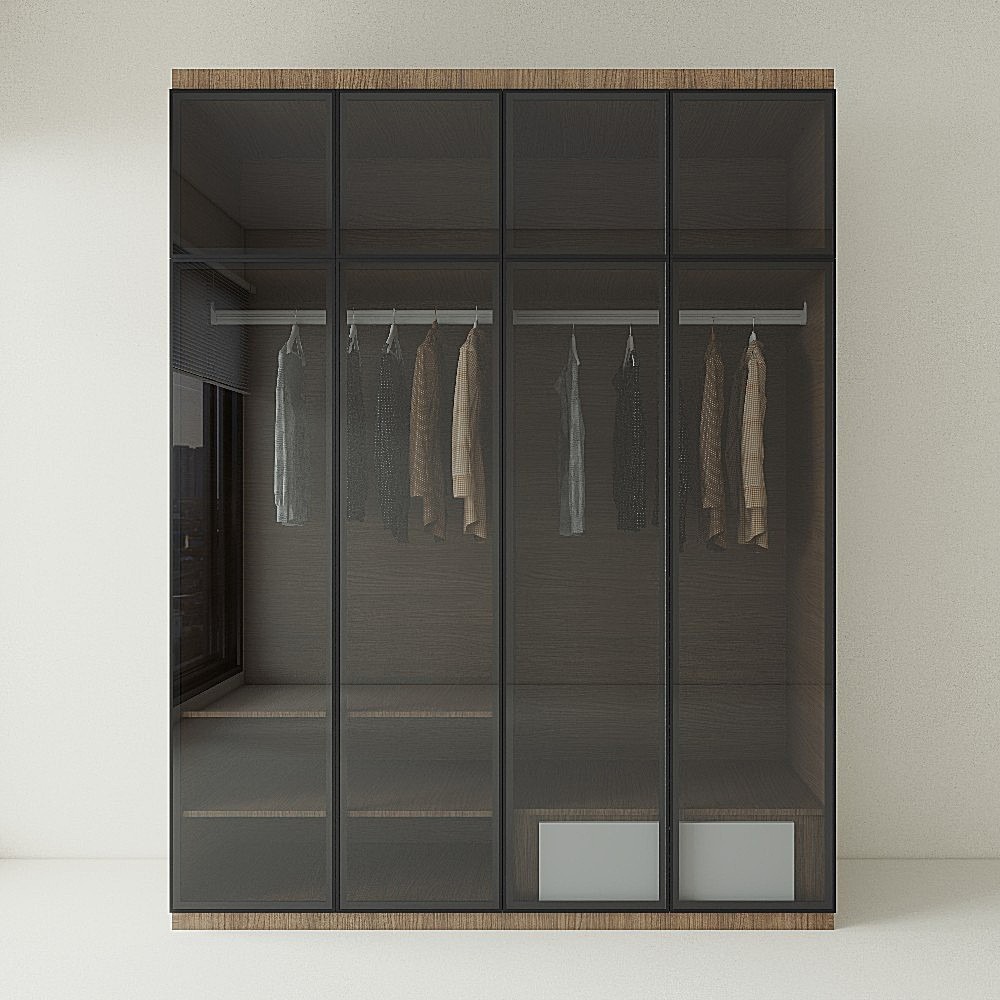 Tủ Quần Áo Gỗ MDF Cánh Kính TATD11 1 Tủ Quần Áo Gỗ MDF Cánh Kính TATD11
