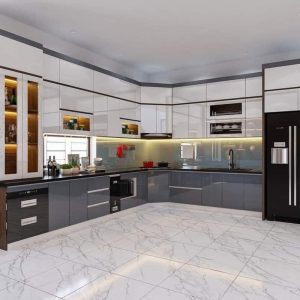 Tủ bếp Nhựa Picomat Cánh Acrylic CN15