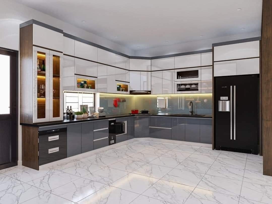 Tủ bếp Nhựa Picomat Cánh Acrylic CN15