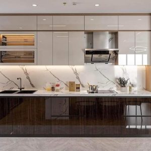 Tủ bếp Nhựa Picomat Cánh Acrylic CN17